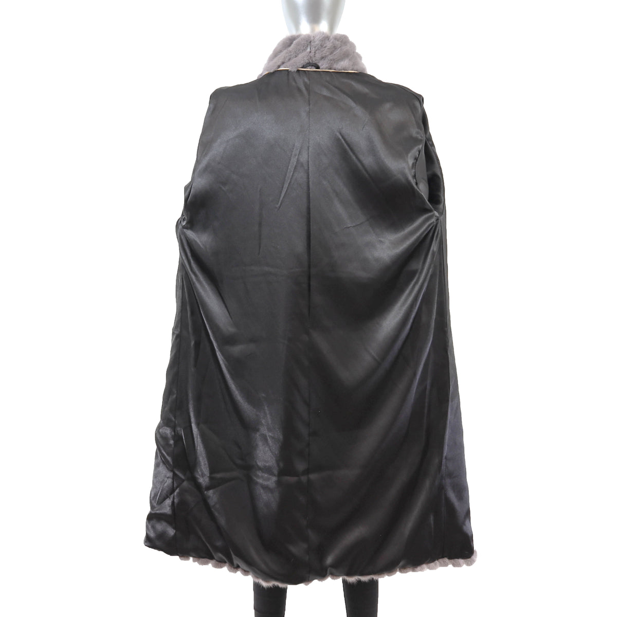 Grey Mink Coat- Size L