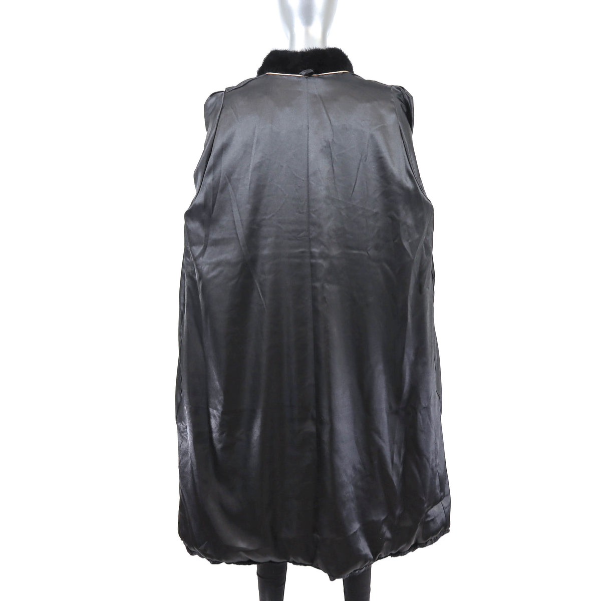 Dark Brown Section Mink Coat- Size XL-XXL