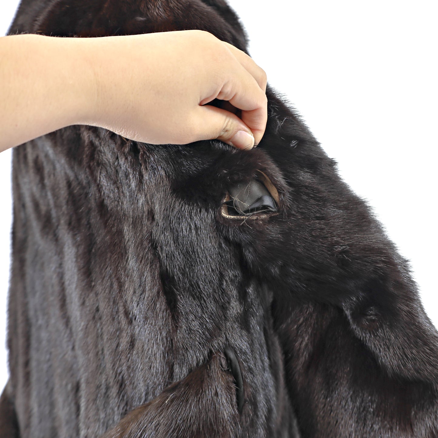 Black Mink Coat- Size S