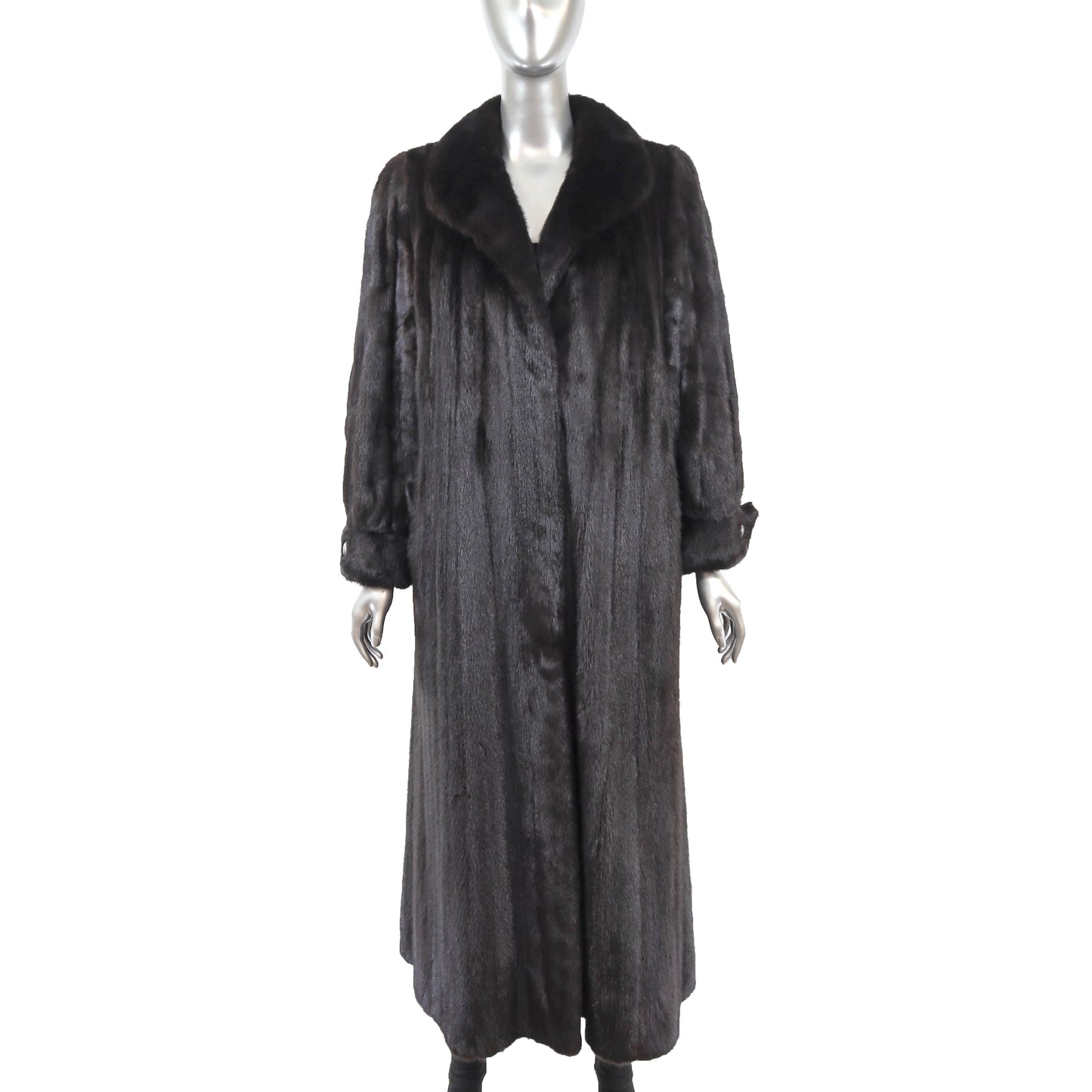 Black Mink Coat- Size L