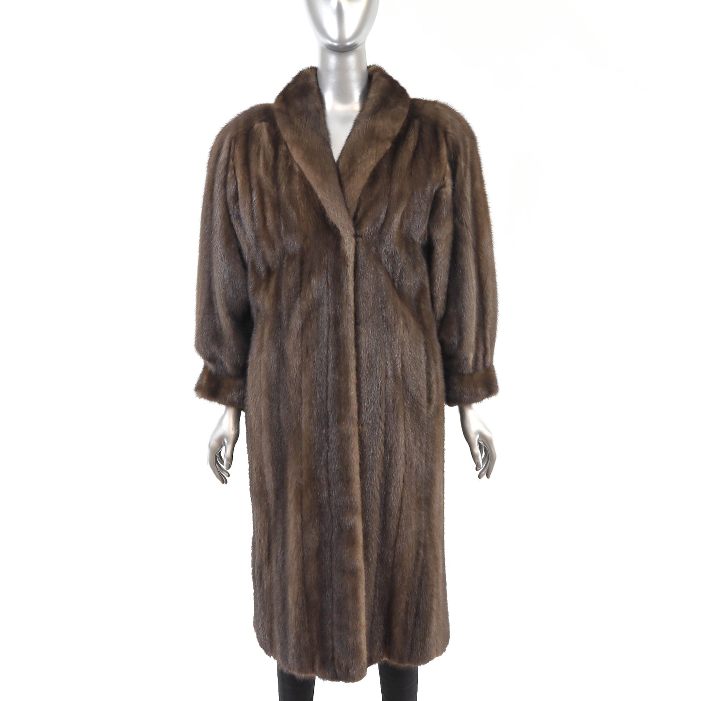 Mahogany Mink Coat- Size L
