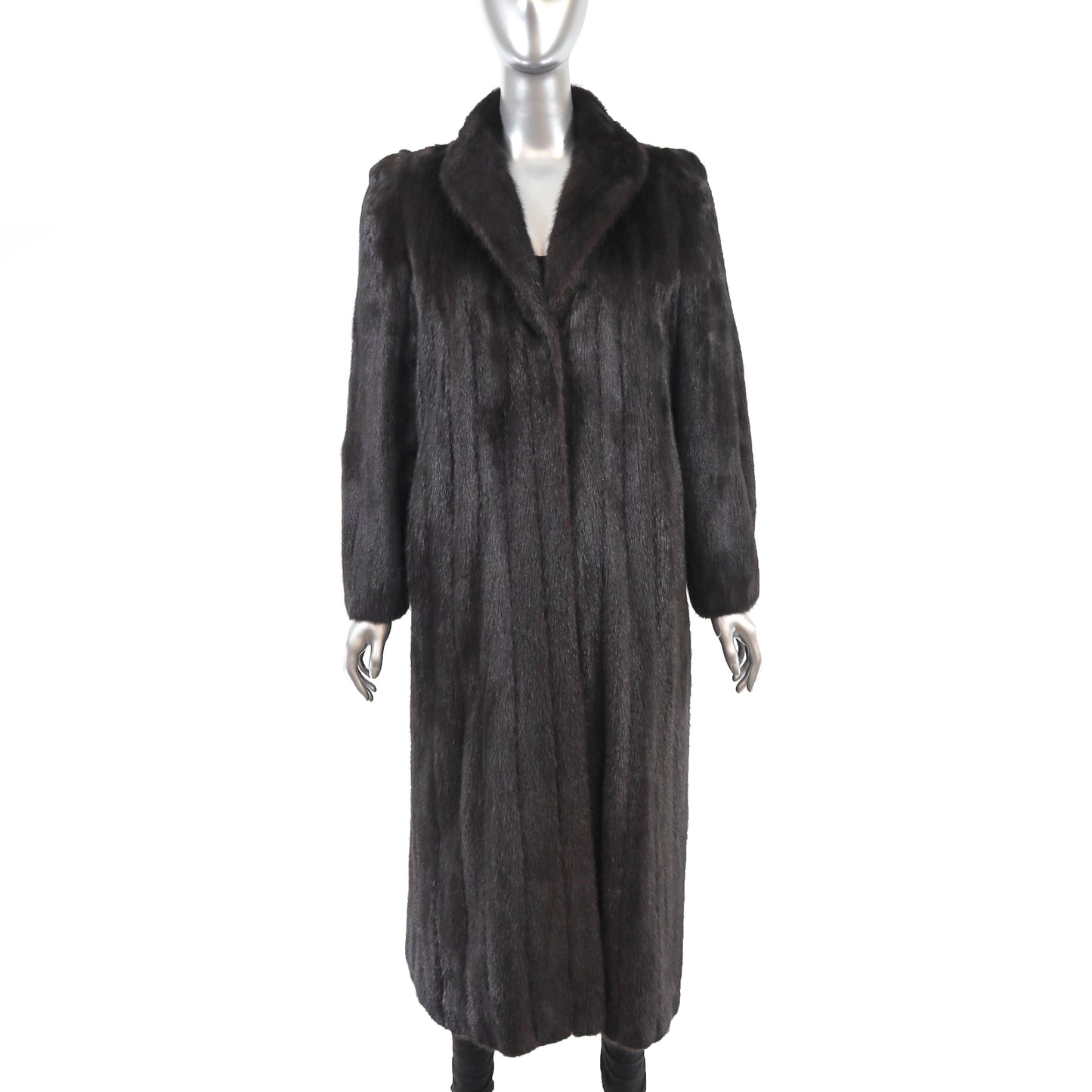 Black Mink Coat- Size M