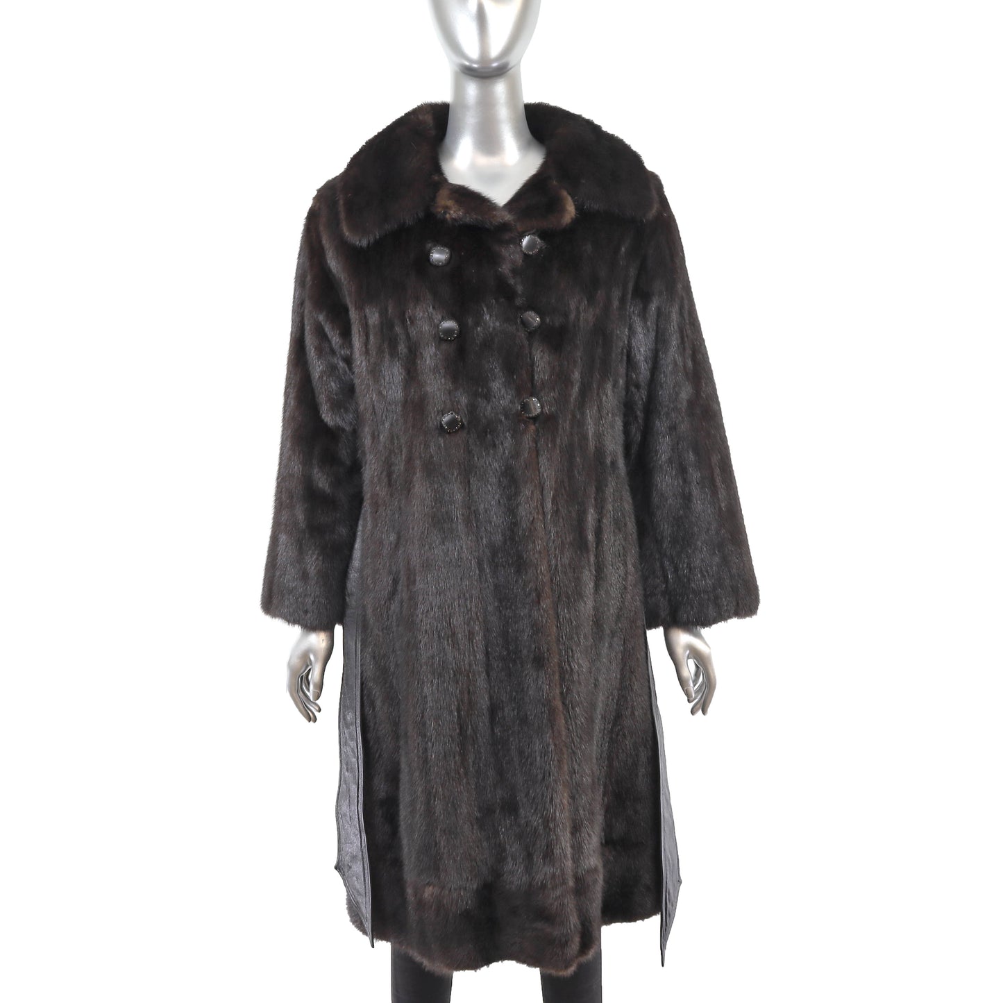 Dark Brown Mink Coat- Size M