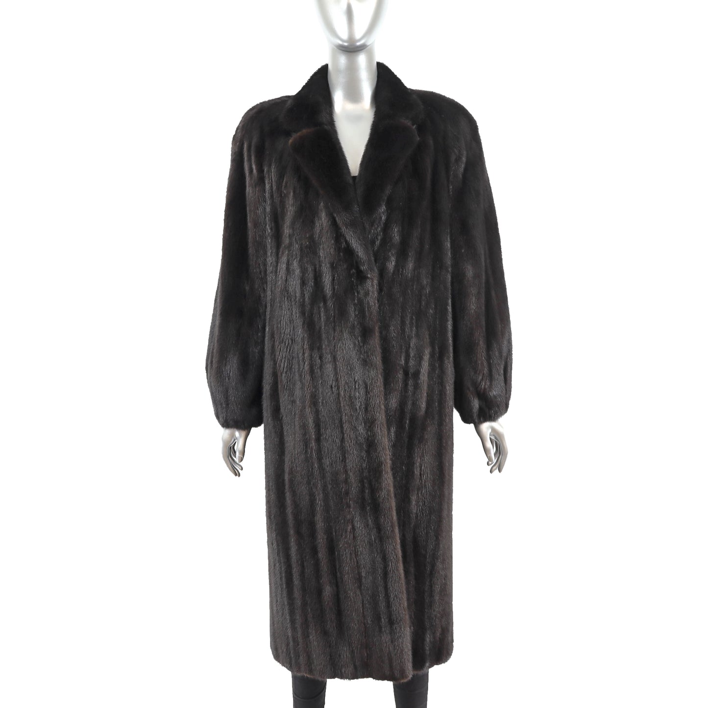 Black Mink Coat- Size M