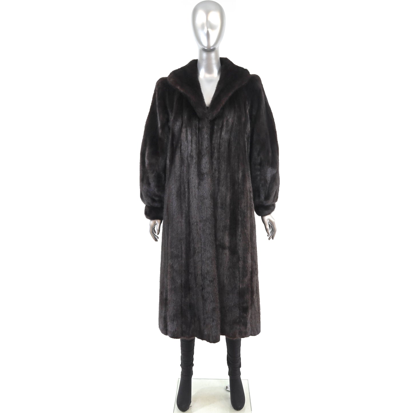 Black Mink Coat- Size M