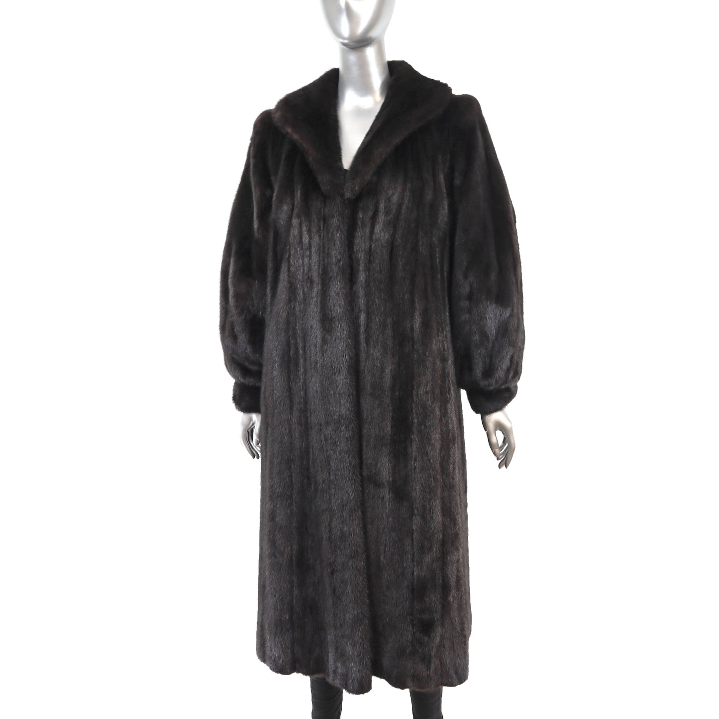 Black Mink Coat- Size M