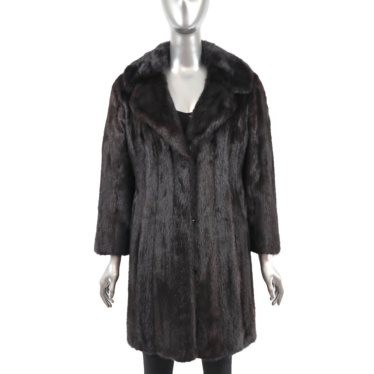 Black Mink Coat- Size S