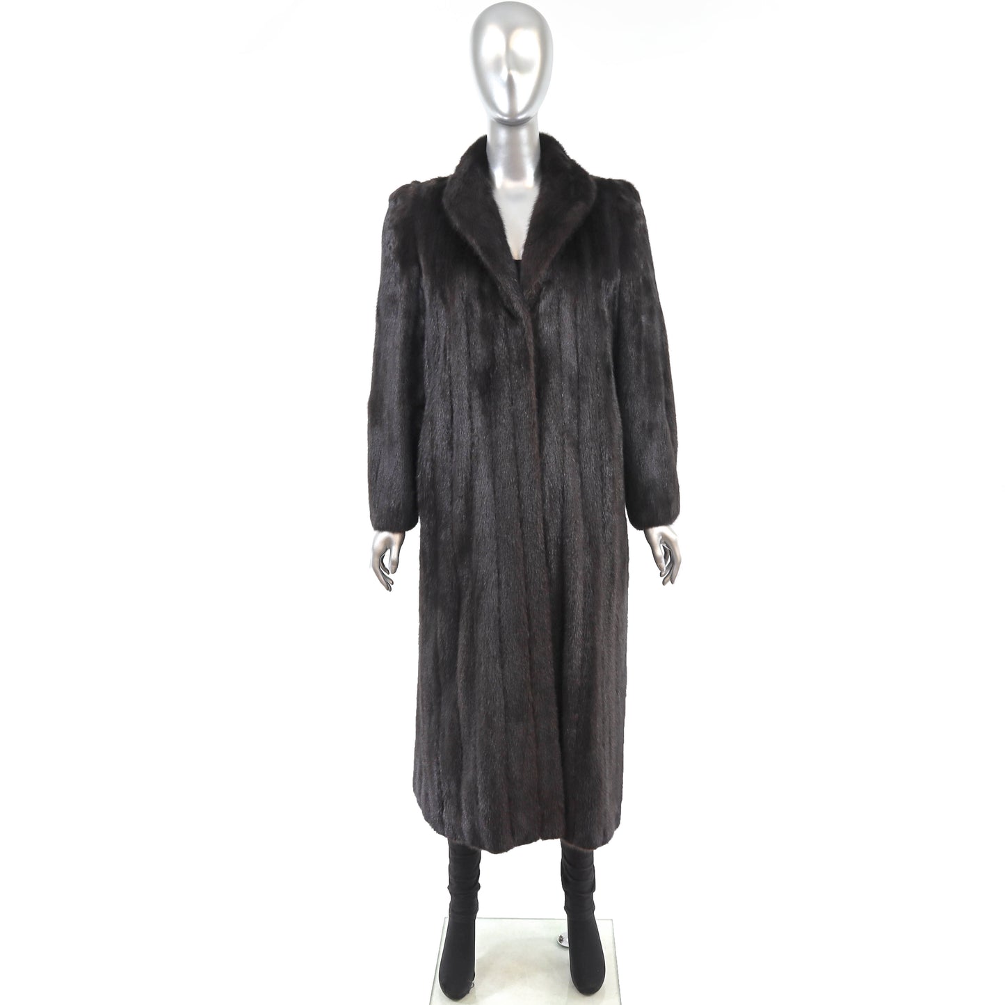 Black Mink Coat- Size M
