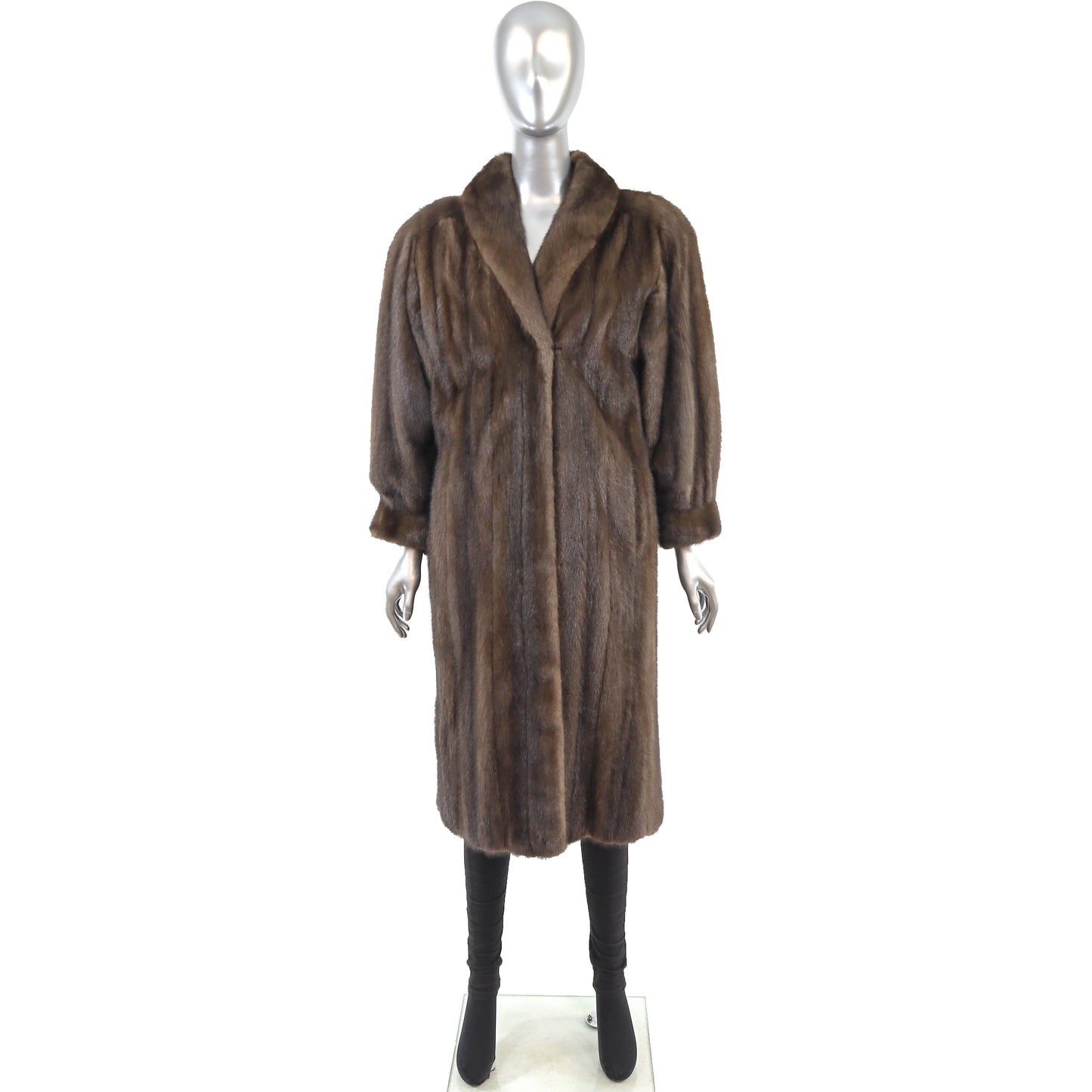Mahogany Mink Coat- Size L