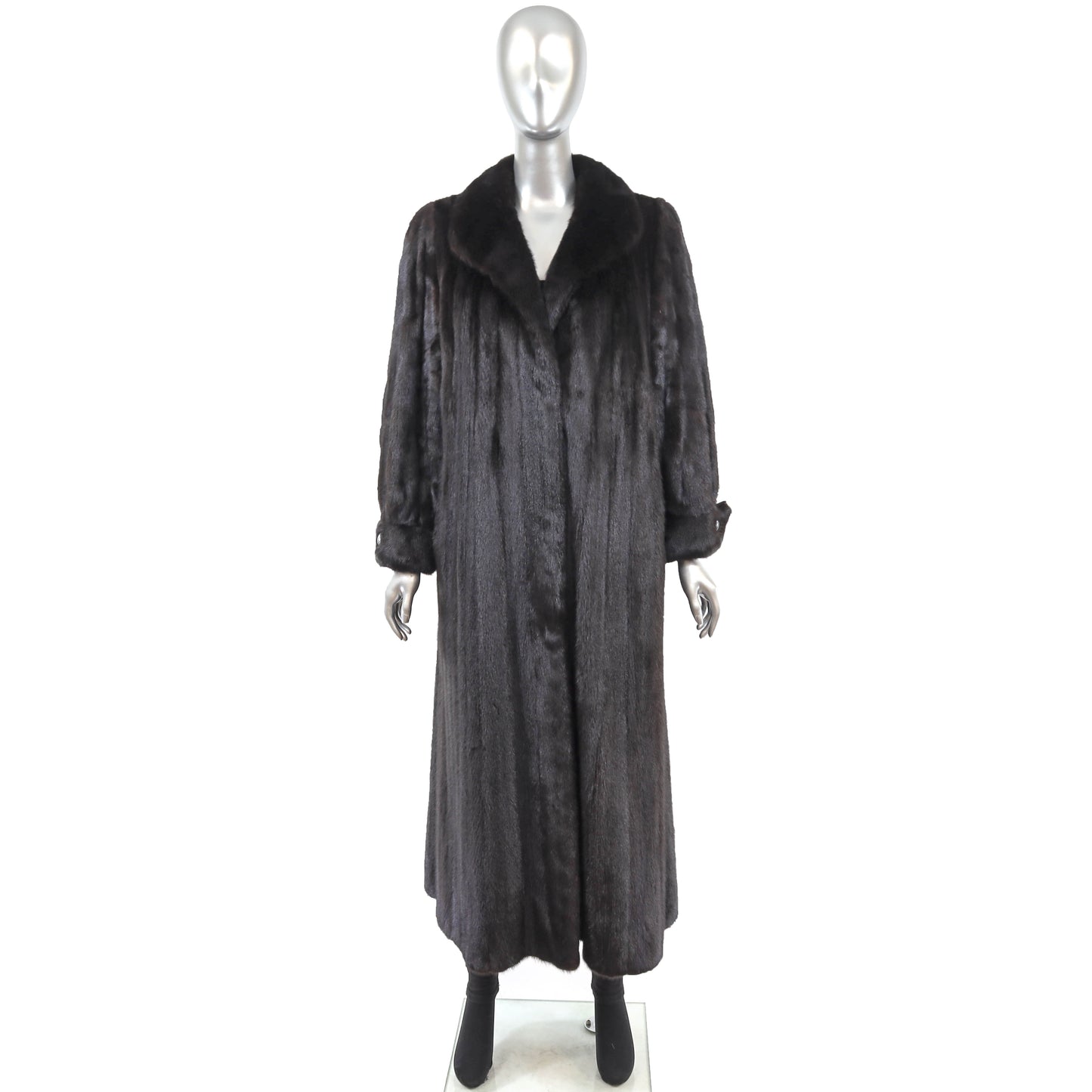 Black Mink Coat- Size L