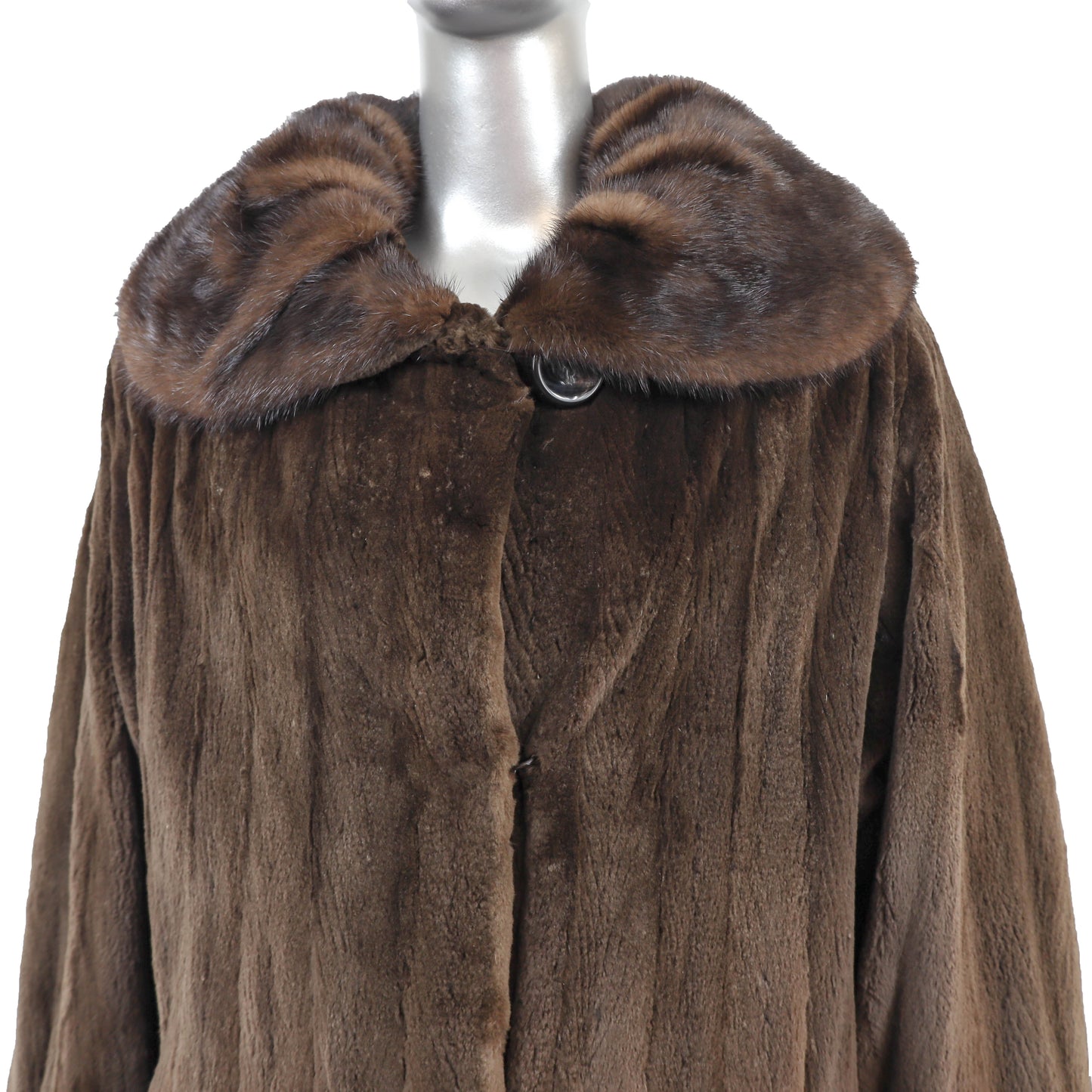 Pierre Balmain/ Saks-Fifth Avenue Sheared Mink Coat- Size XXL