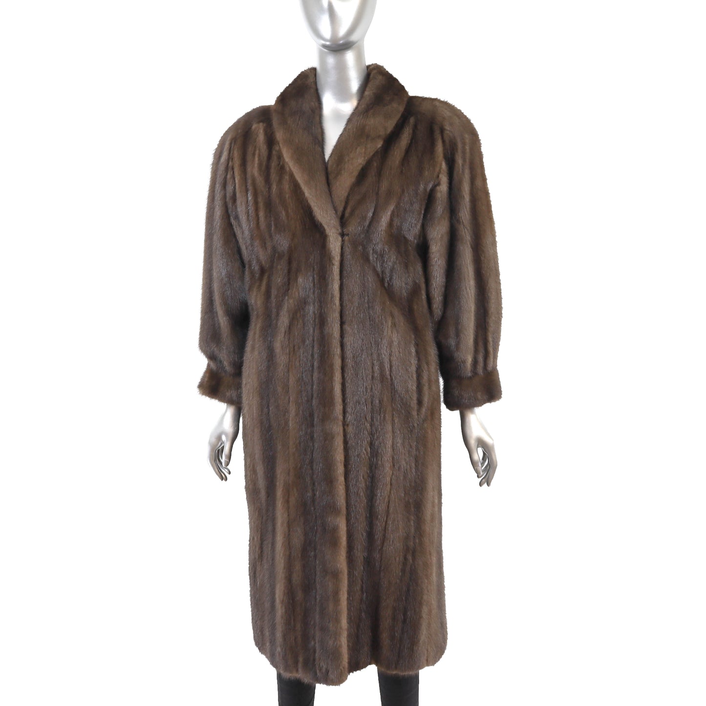 Mahogany Mink Coat- Size L