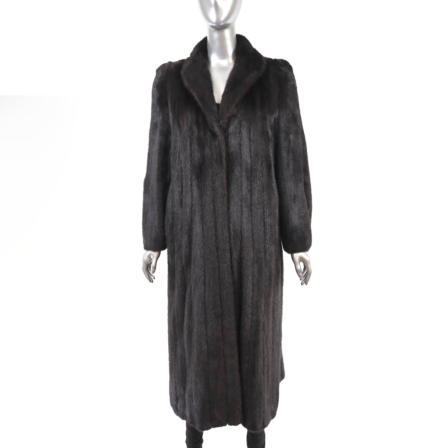 Black Mink Coat- Size M