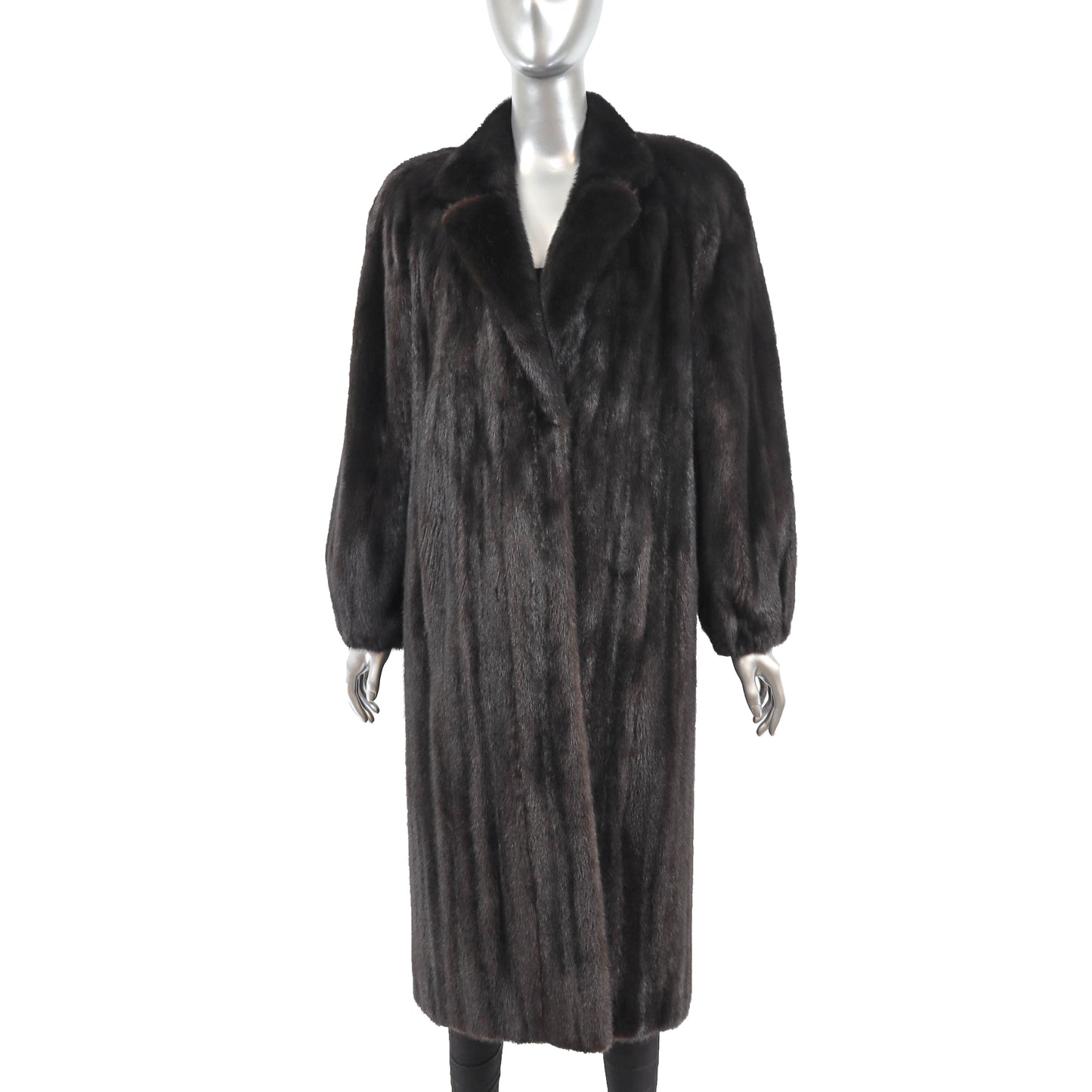 Black Mink Coat- Size M