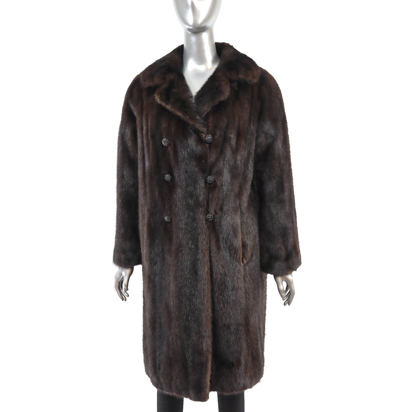 Mahogany Mink Coat- Size L