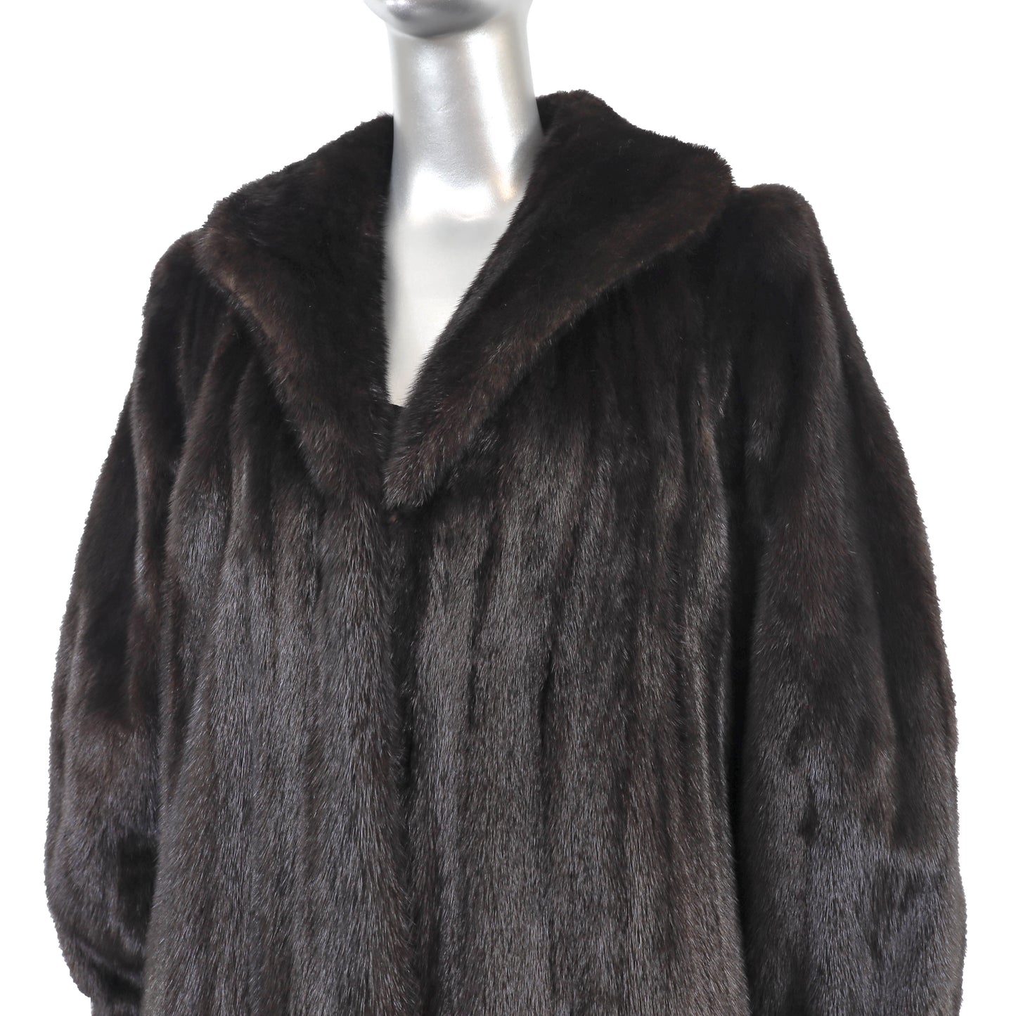 Black Mink Coat- Size M