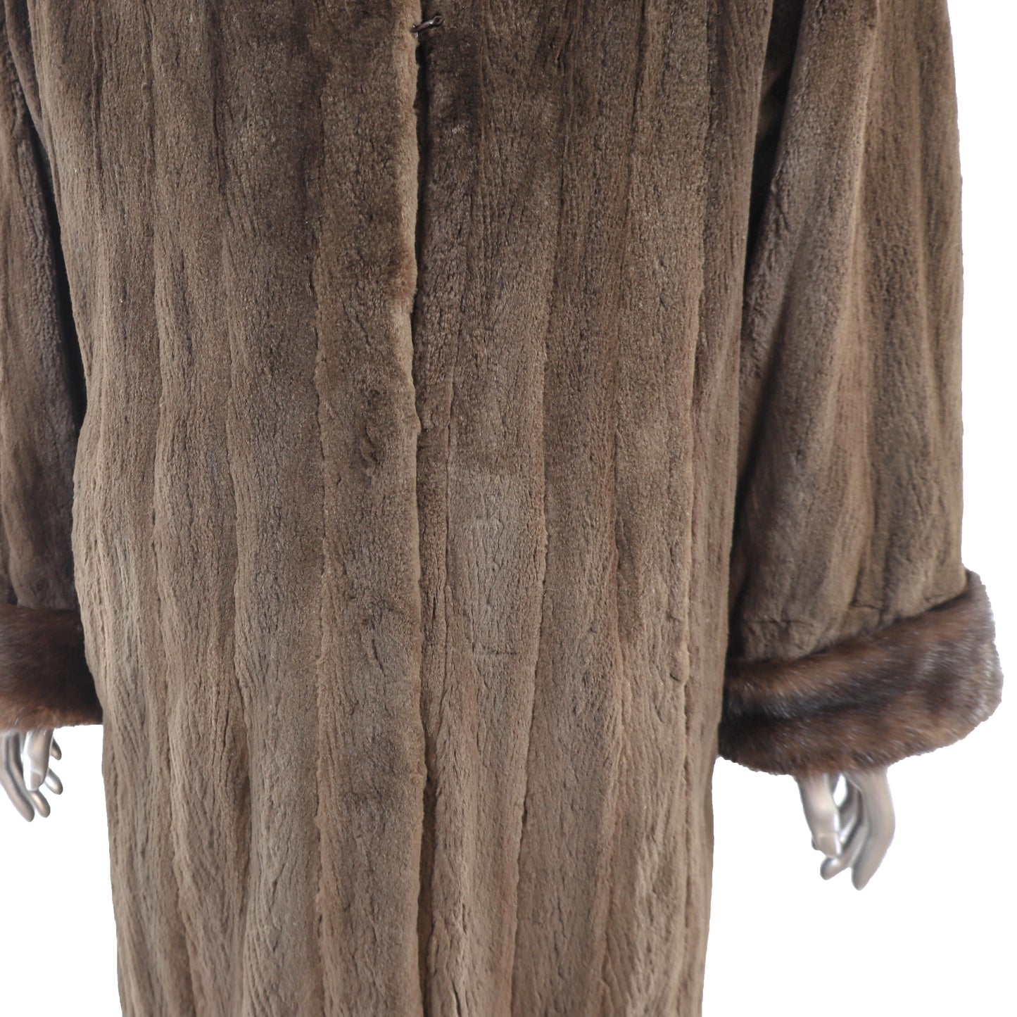 Pierre Balmain/ Saks-Fifth Avenue Sheared Mink Coat- Size XXL