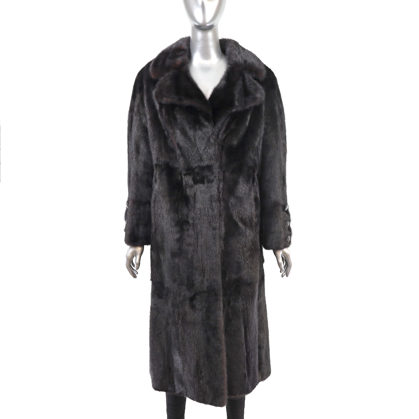 Black Mink Coat- Size L