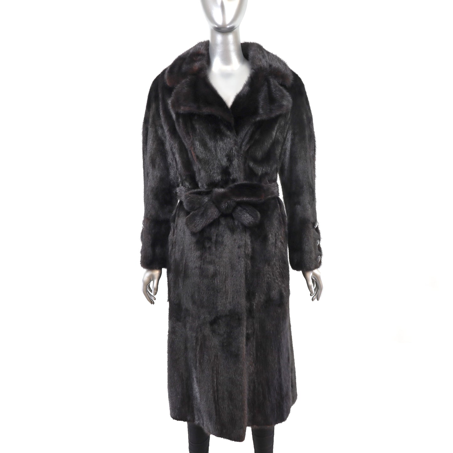 Black Mink Coat- Size L