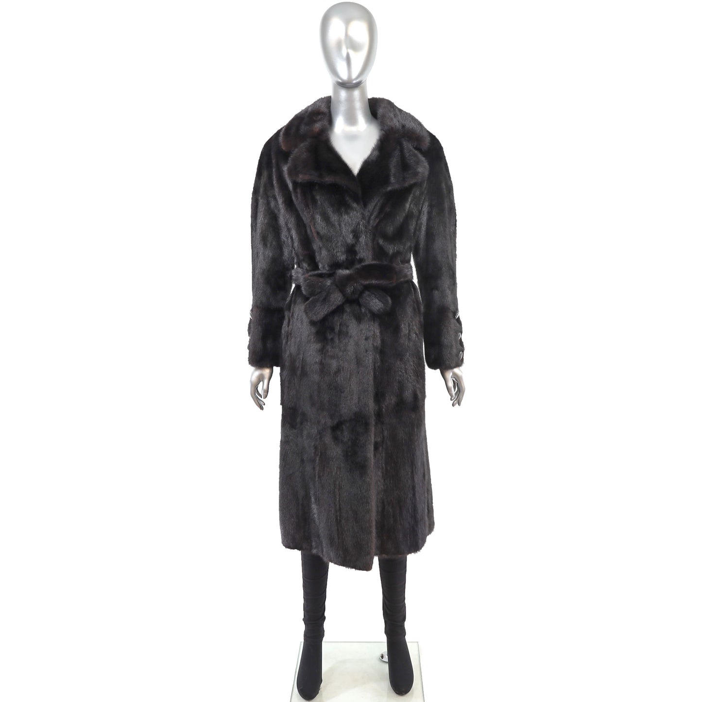 Black Mink Coat- Size L