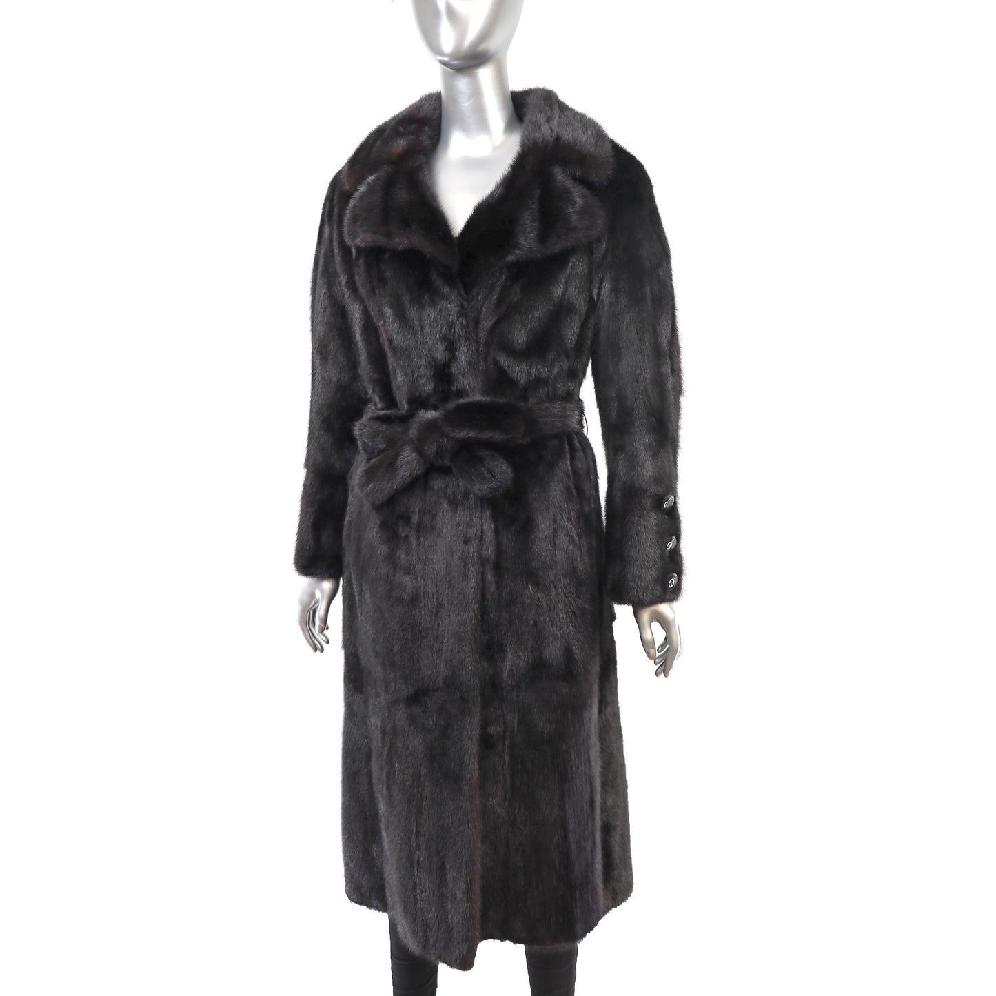 Black Mink Coat- Size L