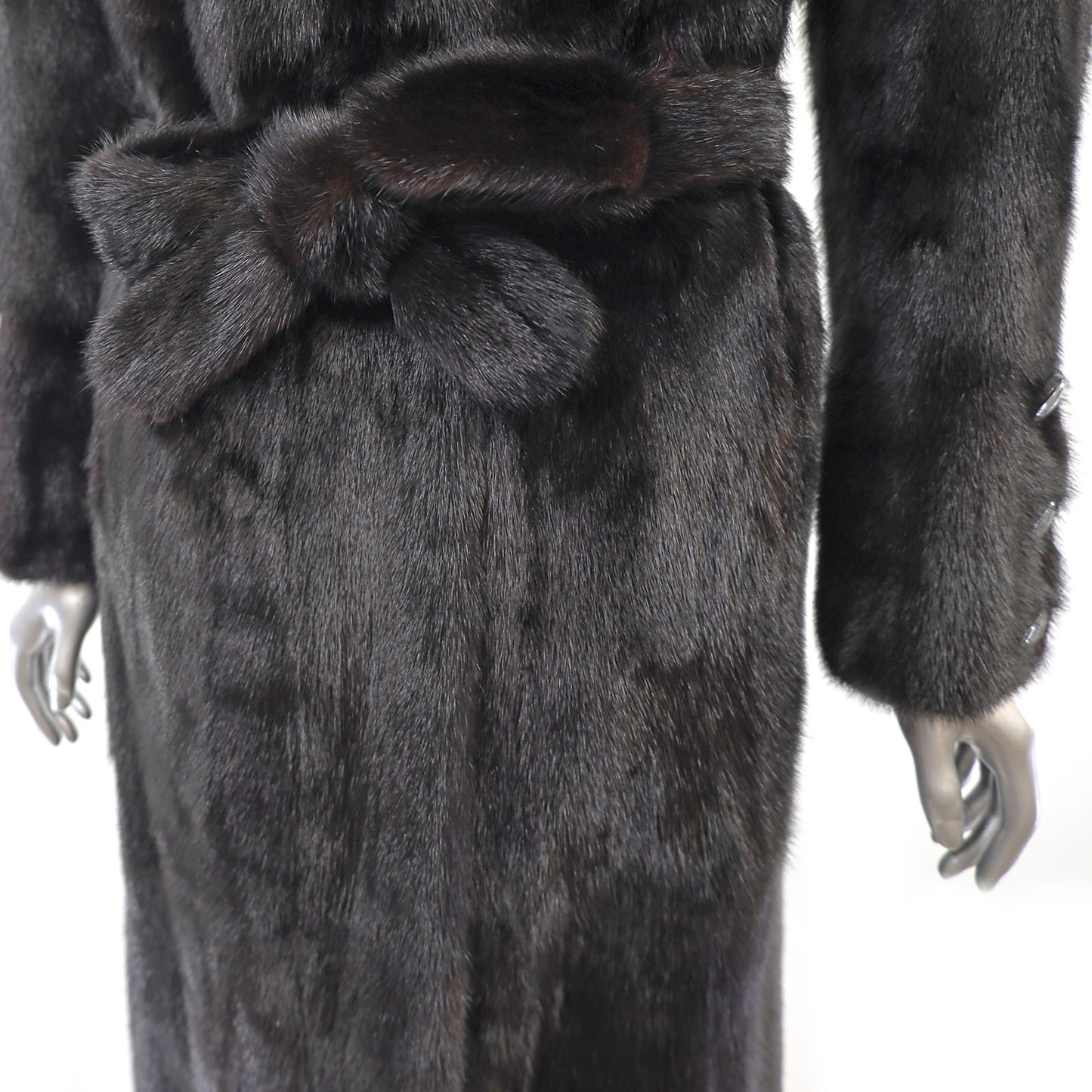 Black Mink Coat- Size L