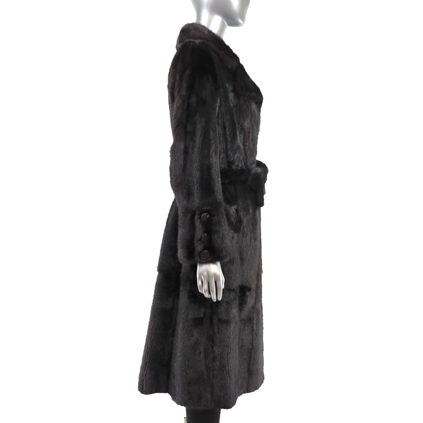 Black Mink Coat- Size L