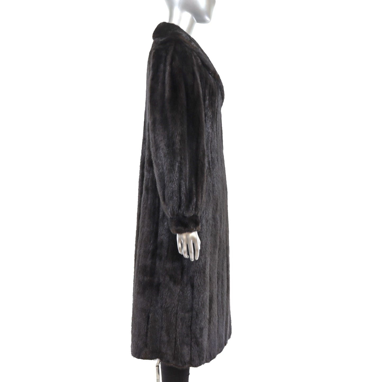 Black Mink Coat- Size M