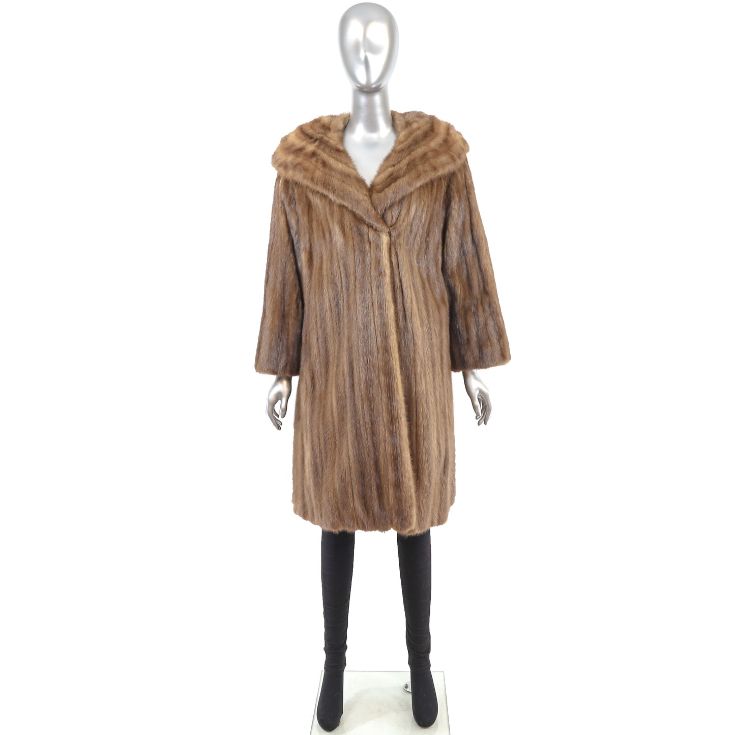 Light Brown Mink Coat- Size M