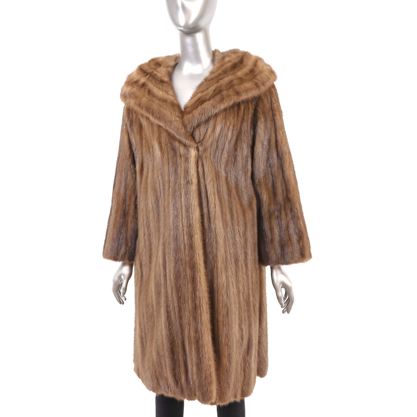 Light Brown Mink Coat- Size M