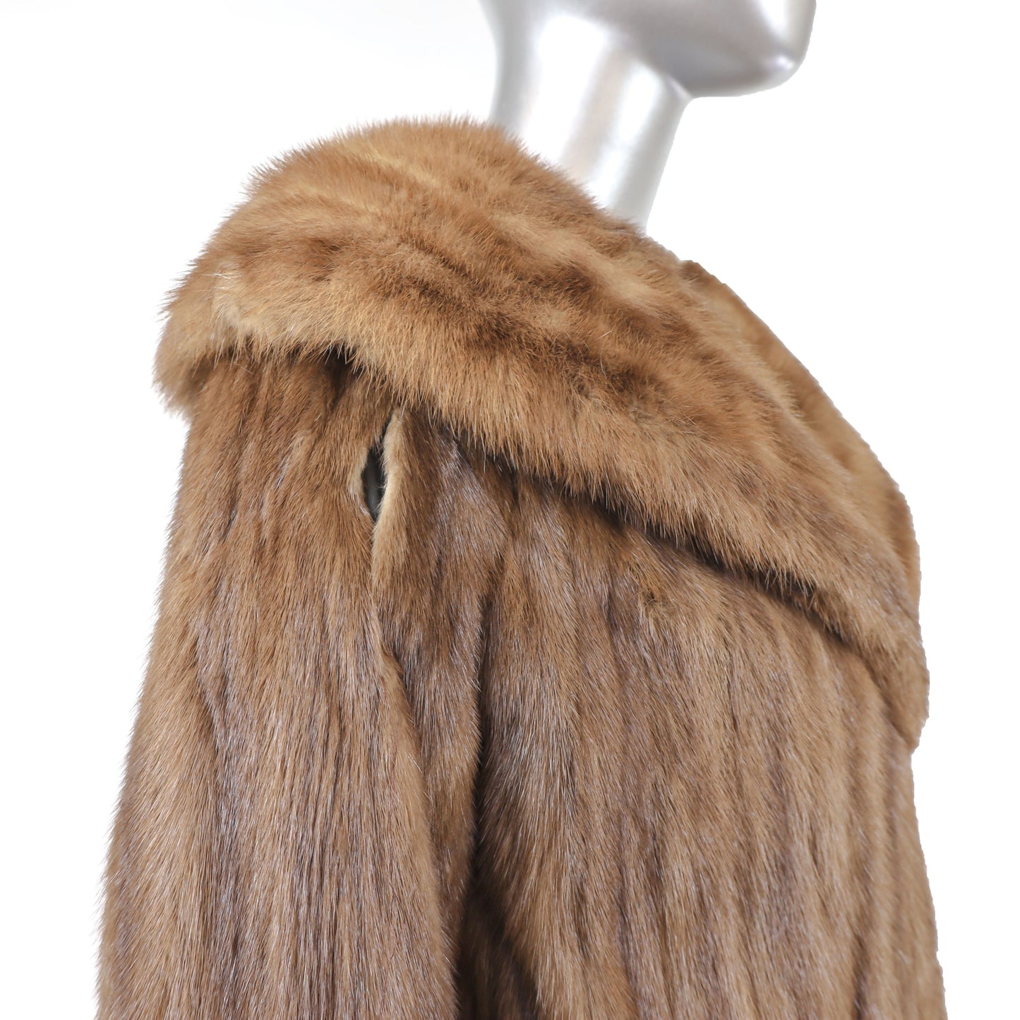 Light Brown Mink Coat- Size M