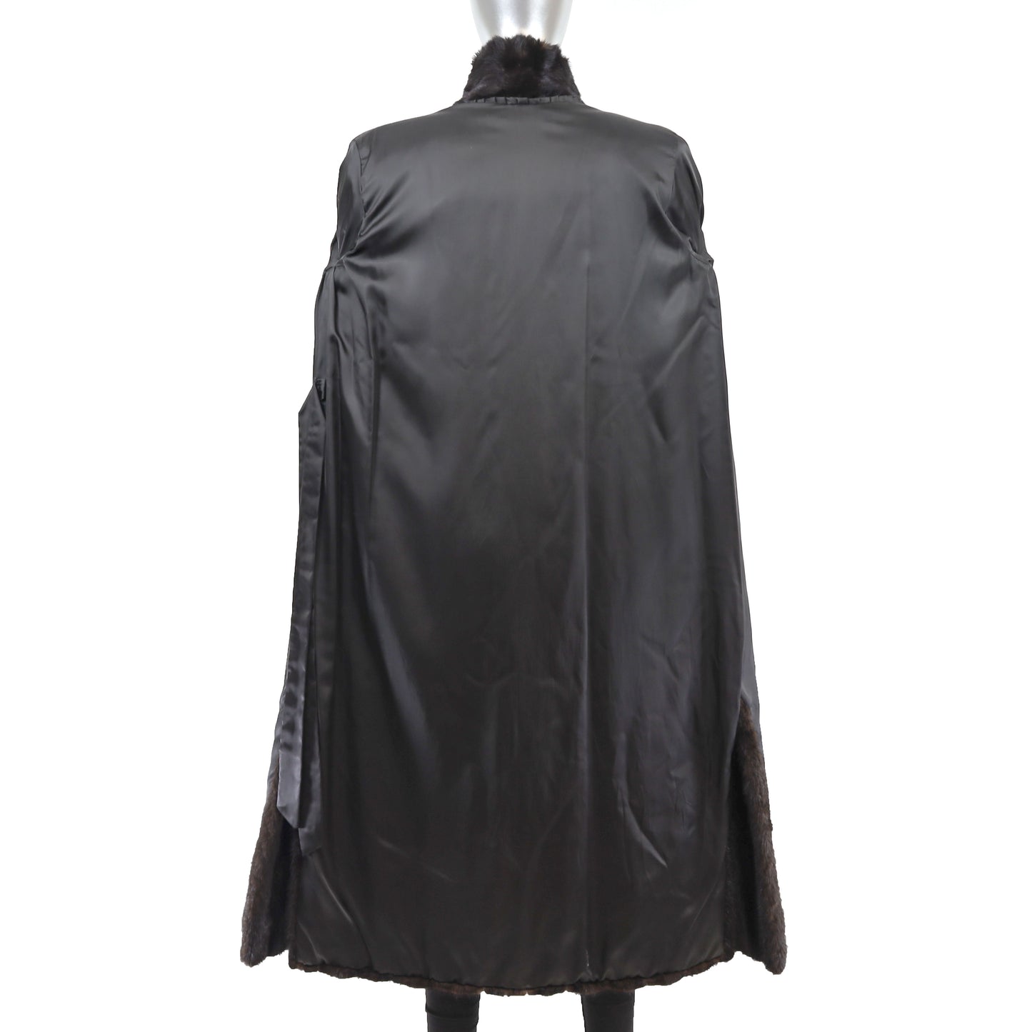 Black Mink Coat- Size M