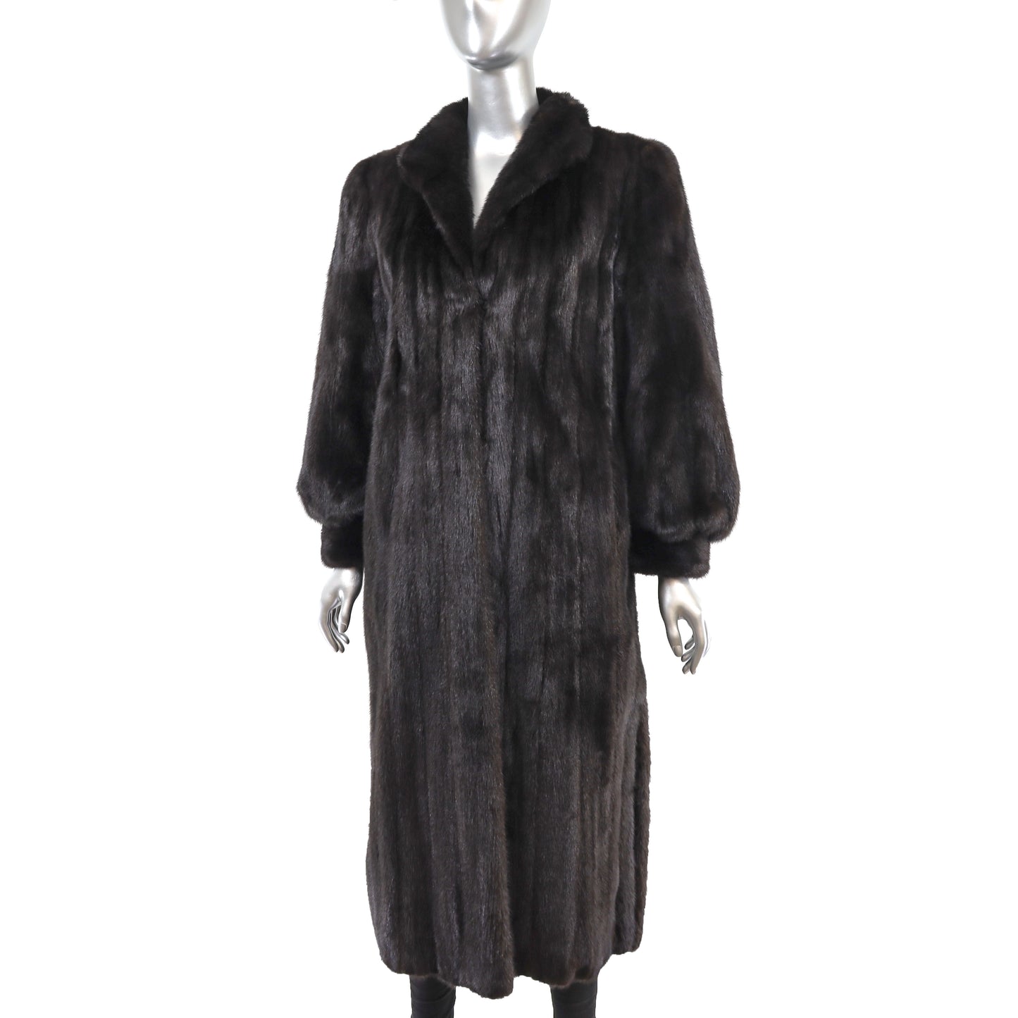Black Mink Coat- Size M