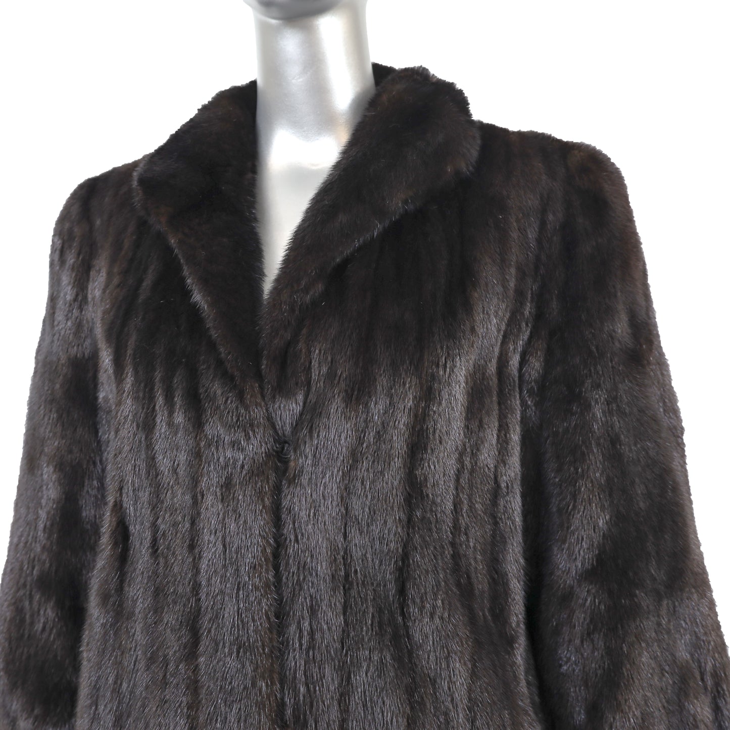 Black Mink Coat- Size M