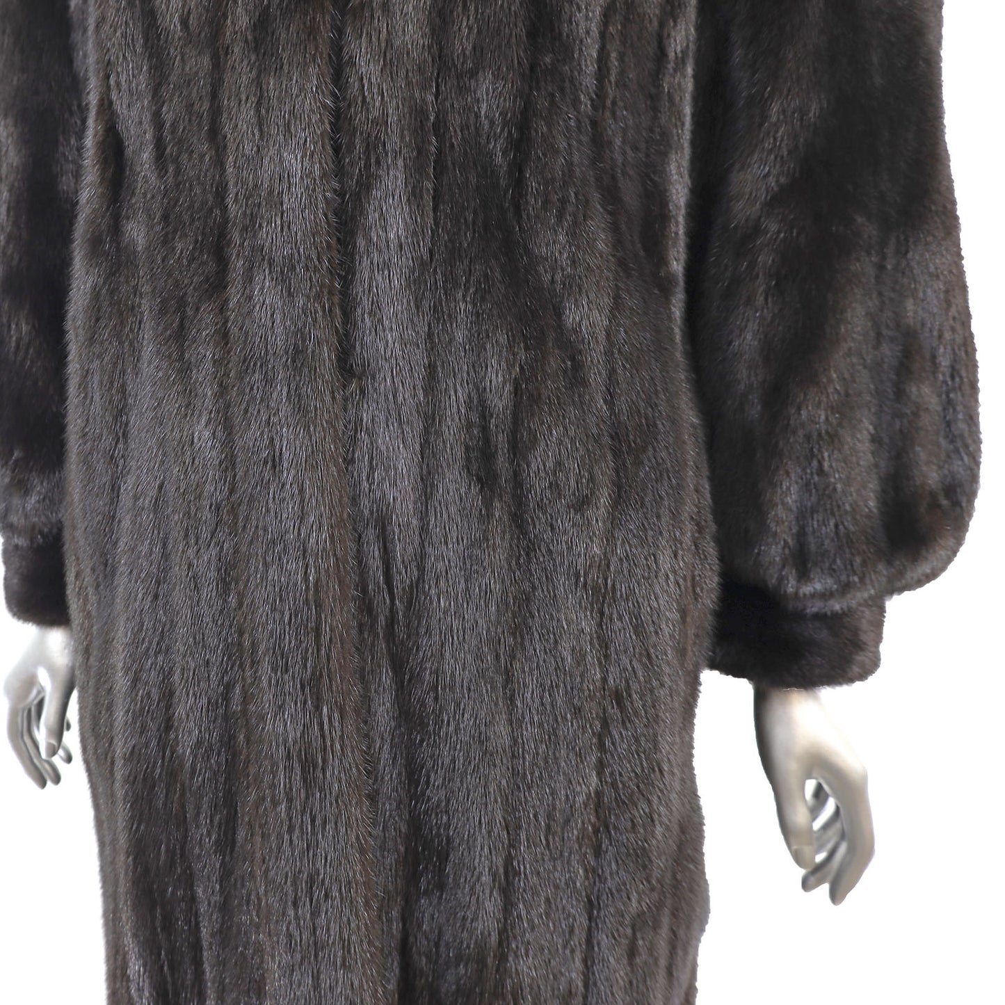 Black Mink Coat- Size M