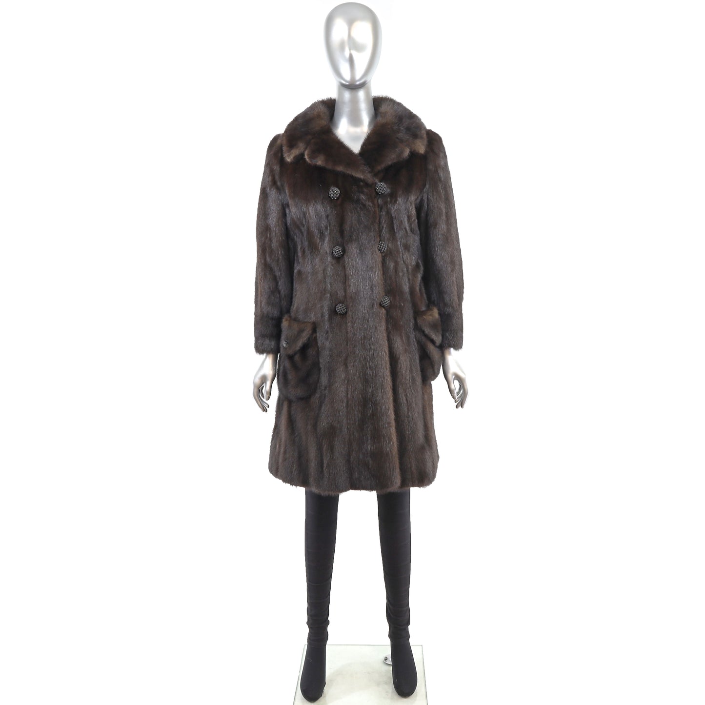 Mahogany Mink 7/8 Coat- Size S