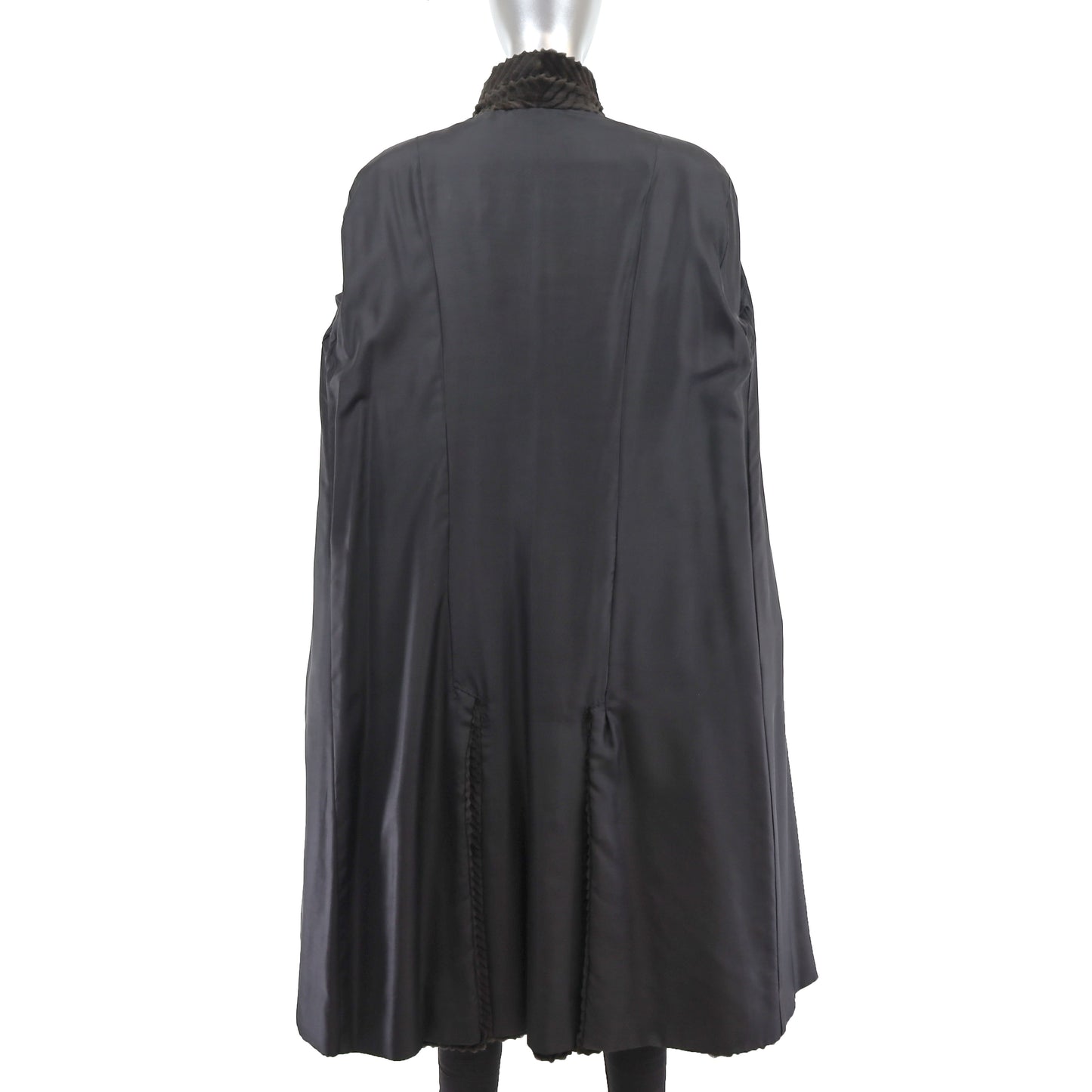 Olive Laser Cut Mink Coat- Size M