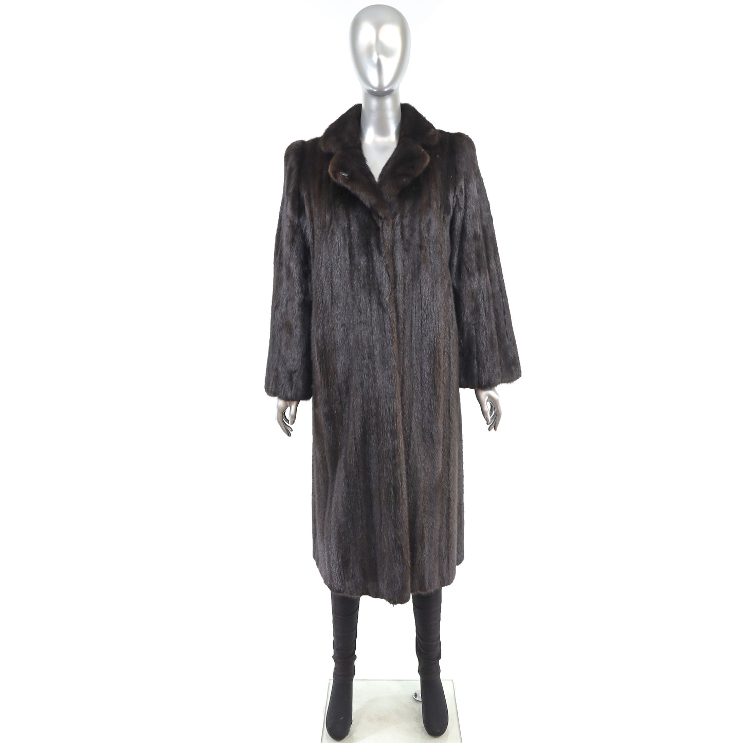 Dark Brown Mink Coat- Size M