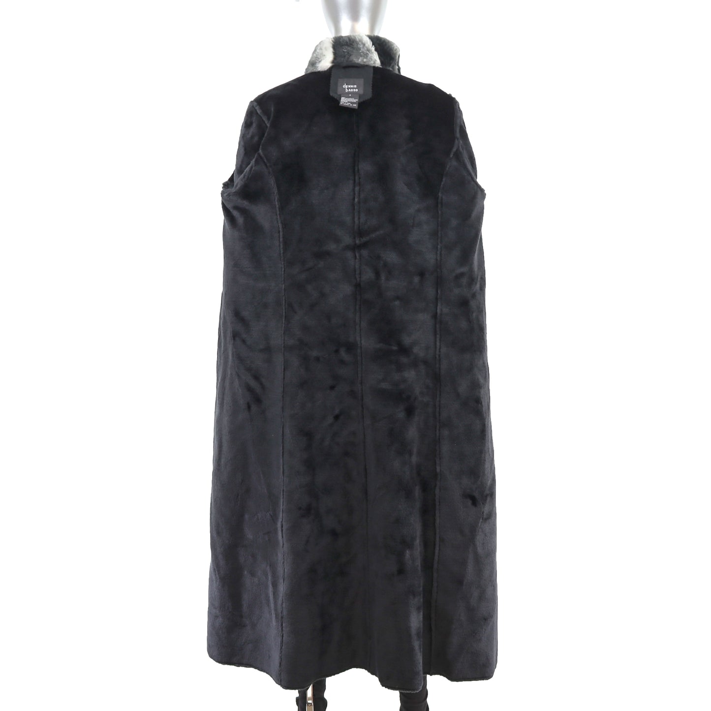 Dennis Basso Faux Fur Coat- Size M