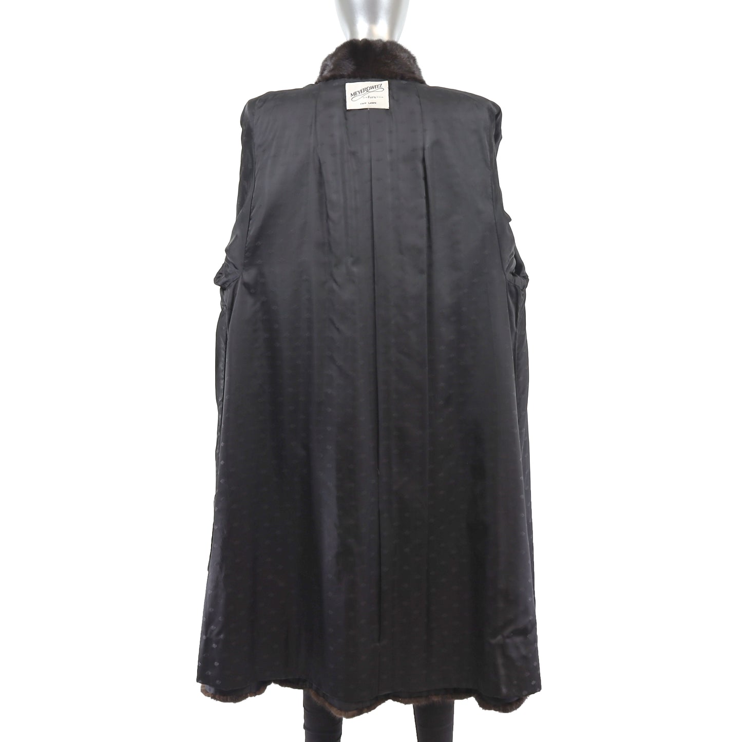 Black Mink Coat- Size L