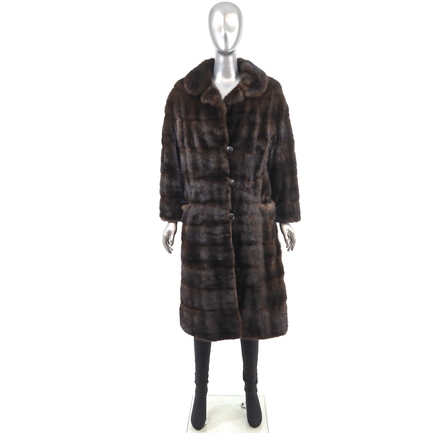 Mahogany Mink Coat- Size M
