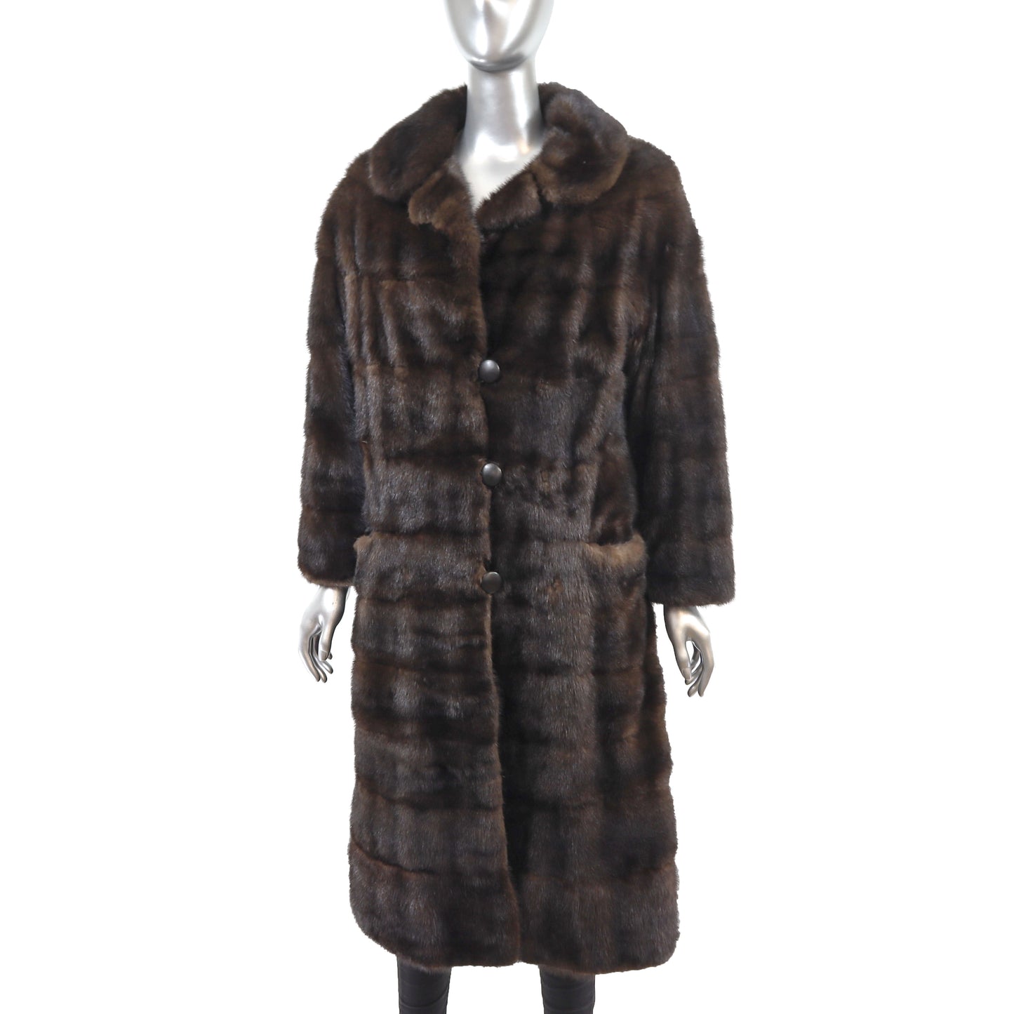 Mahogany Mink Coat- Size M