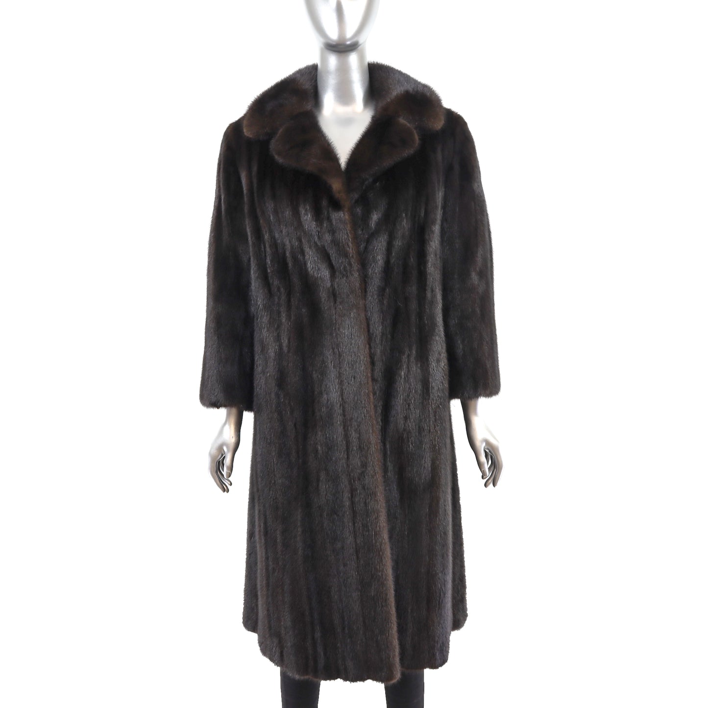 Saks Jandel Dark Brown Mink Coat- Size M