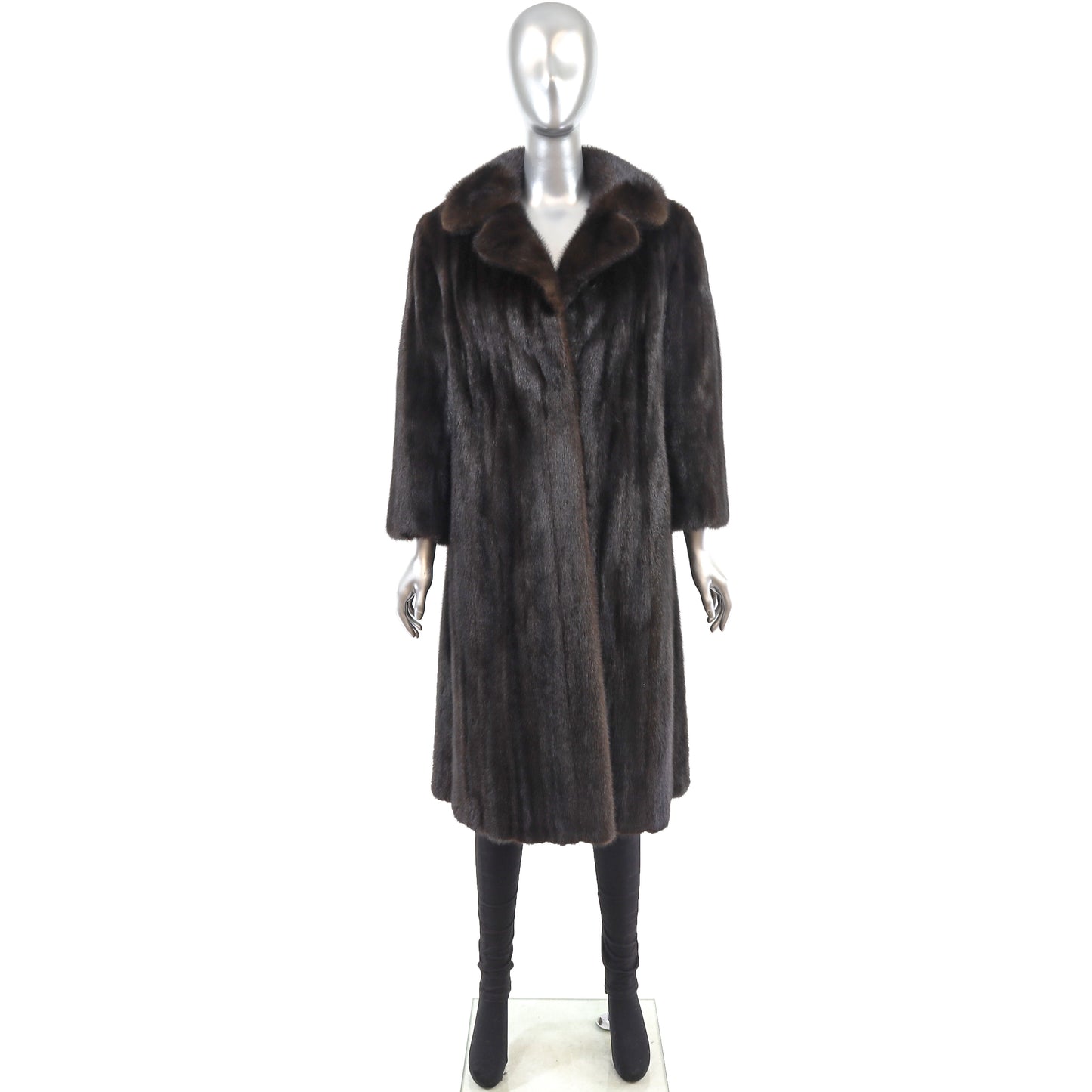 Saks Jandel Dark Brown Mink Coat- Size M