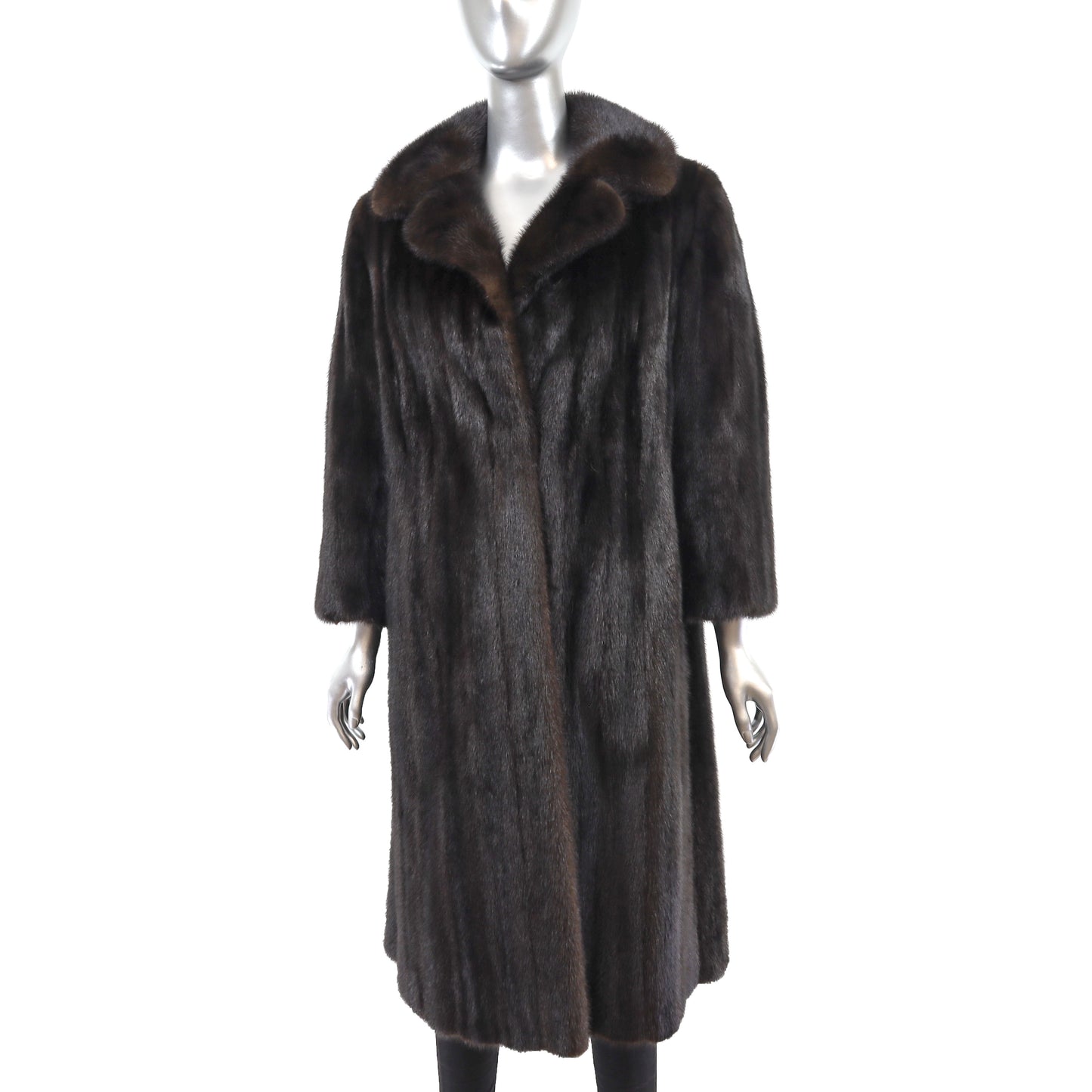 Saks Jandel Dark Brown Mink Coat- Size M