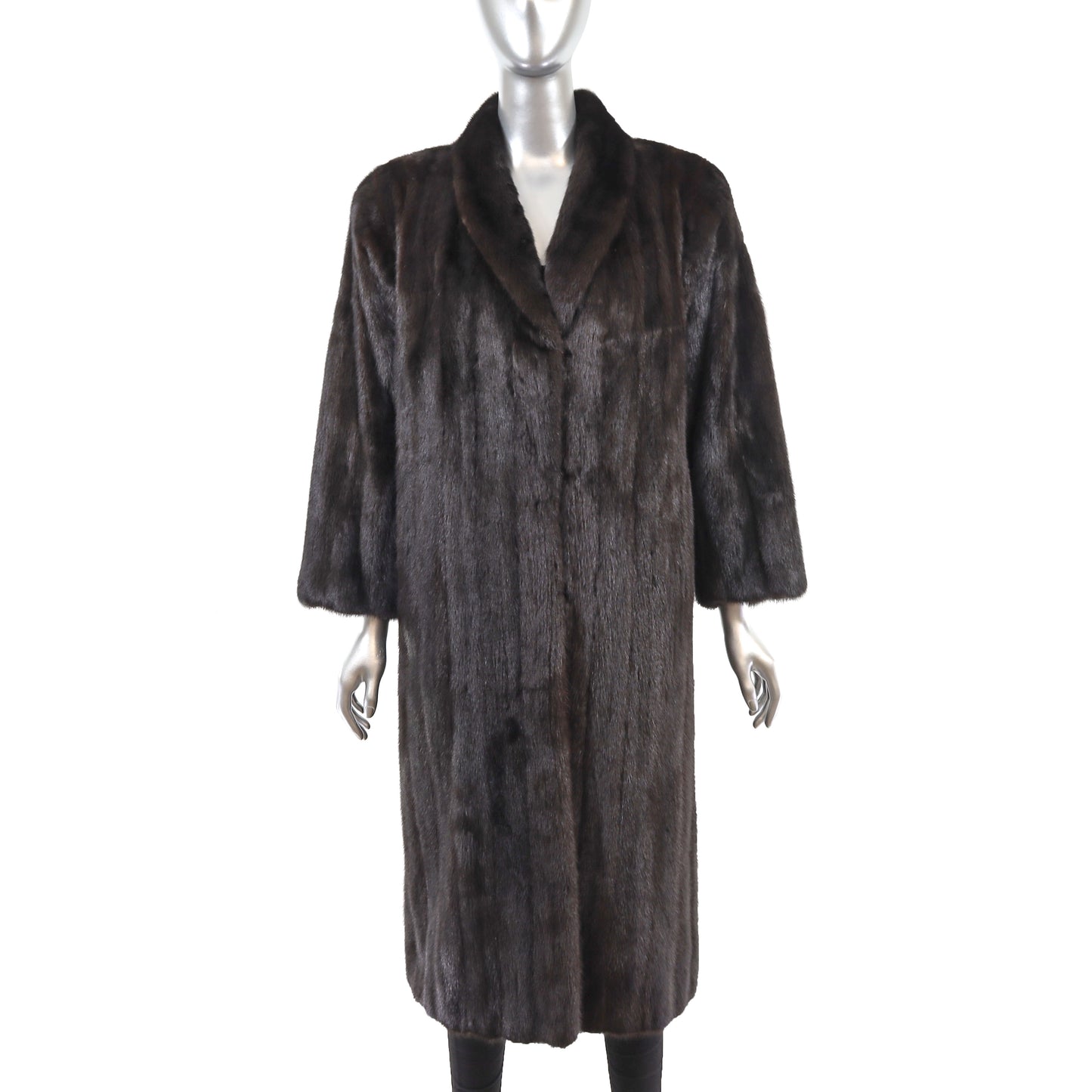 Dark Brown Mink Coat- Size M