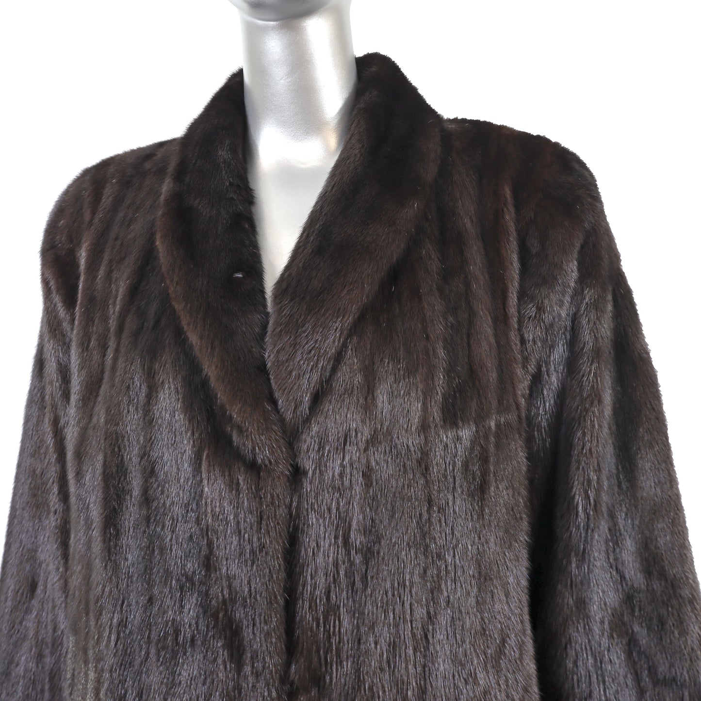 Dark Brown Mink Coat- Size M