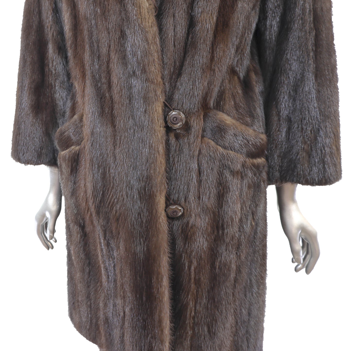 Mahogany Mink 7/8 Coat- Size S