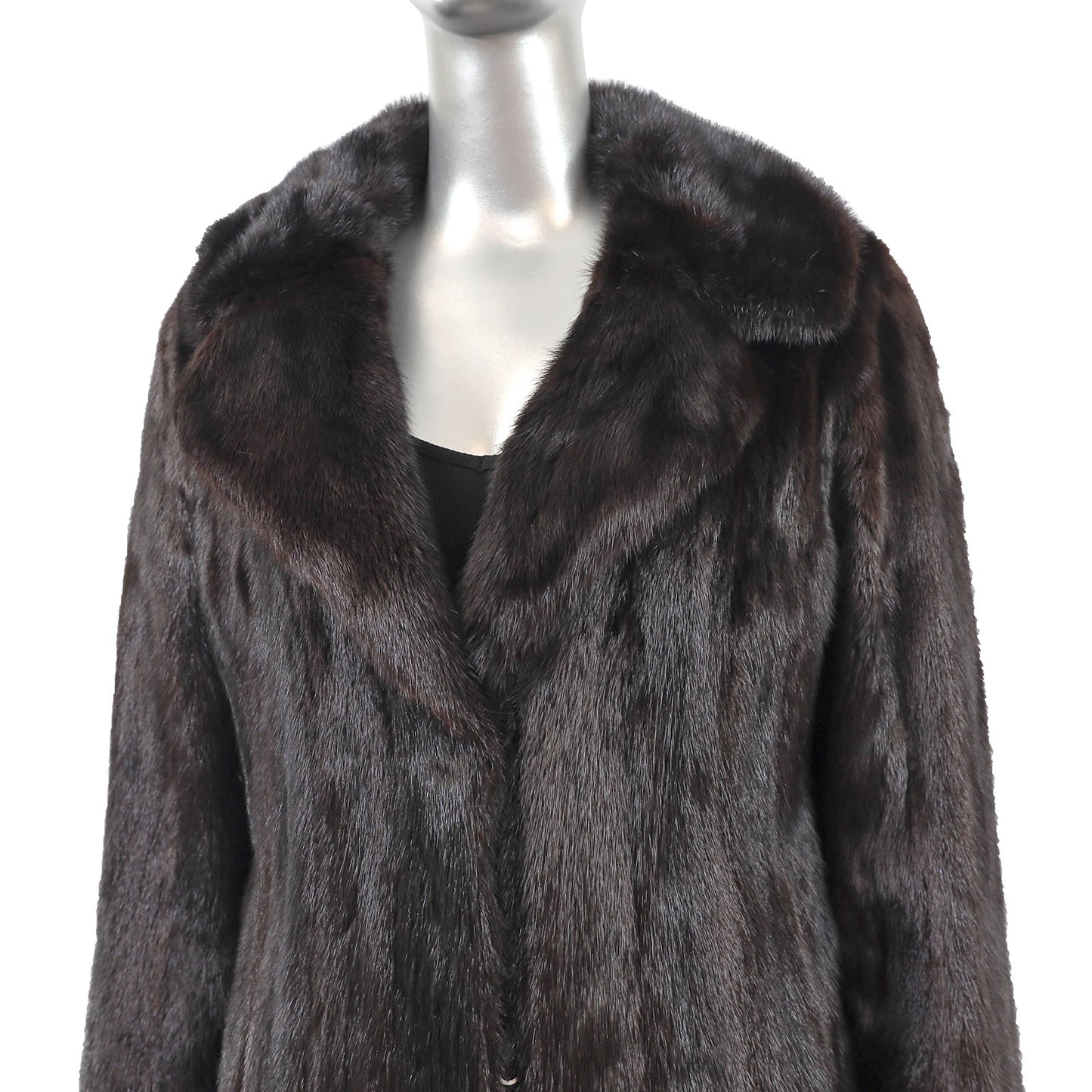 Black Mink Coat- Size S