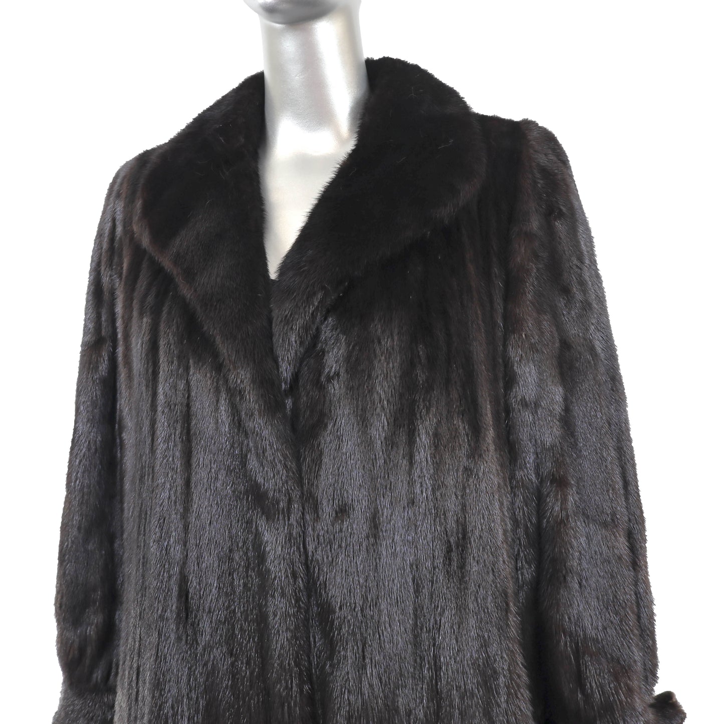 Black Mink Coat- Size L
